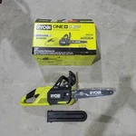 Ryobi 18V 12" Cordless Chainsaw Brushless Whisper Series Tool Only Open. Price: $159.99.