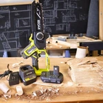 Ryobi 18V One+ 6 In. Cordless Compact Pruning Mini Chainsaw - Used W/ Battery. Price: $94.12.