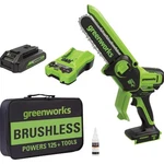 Greenworks 24V 6 In. Brushless Pruner Saw With 2.0 Ah Battery & Charger 2010202 New. Price: $145.46.