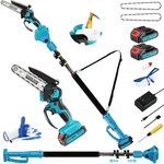 2-IN-1 6 Mini Chainsaw & Electric Pole Saw, Saws For Tree Trimm New. Price: $97.51.