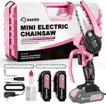 Saker Mini Electric Chainsaw 4" Portable Cordless Handheld Pink E2 New. Price: $36.88.