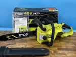 Ryobi 40V Brushless 16" Chainsaw Tool Only Tested And Works Used. Price: $129.00.