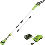Greenworks 24V 8 In. Pole Saw With 2.0 Ah Battery & Charger 1402102 New. Price: $193.81.