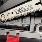 Bomves Mini Chainsaw 6" Wireless Electric Battery Kit With Accessories & Case Used. Price: $50.00.