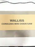 Walliss Brushless Mini Chainsaw Cordless, 6 Inch Electric With Auto Oil Open. Price: $43.79.