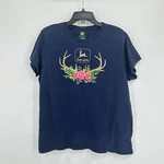 John Deere Shirt Xl Blue Pink Floral Lawn Mowers Country Farmer Hunter Pre-owned. Price: $9.39.