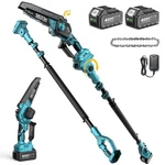Cordless Pole Saw Inch Brushless 2X4000MAH Battery P6 Ace Deep Blue Electric New. Price: $259.99.