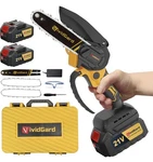 Vividgard 6-INCH Handheld Chainsaw 2PCS 21V 4000MAH Batteries New. Price: $45.00.