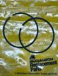 Nos Oem Mcculloch Piston Rings Sp 81, Pm 800, 805, 850, 8200, DE80 Pn 87854 (B8) New. Price: $65.00.