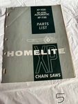 Homelite Chainsaw XP-1020;AUTOMATIC; -1130 Part List No. 23948-A Sales Manual Acceptable. Price: $23.62.