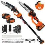 Electric Pole Saws 8 Inch Cordless 2-IN-1 & Mini Chainsaw 16FT Reach Autubin New. Price: $179.99.