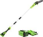 Greenworks 40V 8-INCH Cordless Polesaw 2.0AH Battery And Charger Included PS40B2 New. Price: $176.78.