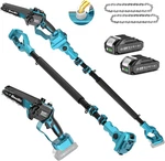 2-IN-1 Electric Pole Saws For Tree Trimming, 6 Inch Mini Chainsaw Cordless With New. Price: $122.21.