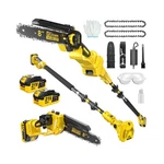 2-IN-1 Electric Pole Saws For Tree TRIMMING,8" Mini Chainsaw Cordless With Ex... New. Price: $131.31.