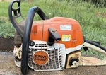 Stihl MS362 Gas Chainsaw Anti-vibration Handle Brake Orange White Used. Price: $600.00.