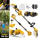 2 1 Cordless Pole & Mini Chainsaw 6 Inch Brushless Electric New. Price: $54.98.