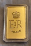 Queen Elizabeth Ii Gold Bar Platinum Jubilee Ingot Royal Family King Charles Uk. Price: $20.09.