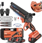 Untimaty 21V Mini Chainsaw Cordless 6" Lightweight Digital Battery Display New. Price: $69.99.
