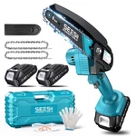 Seesii 6-INCH Mini Cordless Electric Chainsaw With 2 Batteries Tree Trimming New. Price: $59.98.