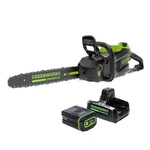 Greenworks 82V 16 Inch Cordless Chainsaw With 4AH Battery And Dual Port Charger New. Price: $399.99.