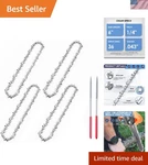 High Durability 6-INCH Chainsaw Set With Chrome Cutters And Low Vibration New. Price: $37.99.