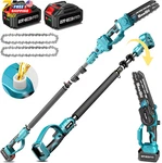2 1 Cordless 8 Inch Pole & Mini Chainsaw With Battery Power Electric New. Price: $232.45.