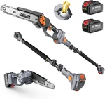 2-IN-1 Pole For Tree Trimming, 8-INCH Cordless Brushless Chainsaw With Adjus New. Price: $181.99.