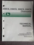 John Deere 200CS, 230CS, 300CS, 550CS Chainsaws Technical Manual TM1750 Good. Price: $54.99.
