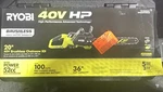 New Ryobi 40V 20" Cordless Chainsaw Kit + 8.0 Ah Battery & Charger RY40HPCW03K. Price: $399.99.