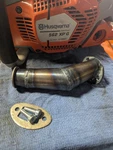 Muffler For Husqvarna Chainsaw 555XP 560XP 562XP Ported Dual Pipe Exhaust New. Price: $129.99.