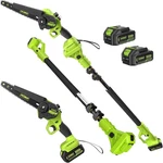 2-IN-1 Electric Pole Saws For Tree Trimming, 8 Inch Mini Chainsaw Cordless With New. Price: $206.17.
