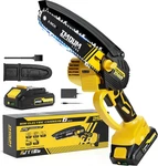 6-INCH Mini Chainsaw Cordless, 21V 2.0AH Battery Powered Electric Pruning Saw, New. Price: $56.99.