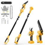 4-IN-1 Cordless Pole Saw & Electric Pruning Shears For Dewalt 20V Battery, 8 ... New. Price: $236.00.