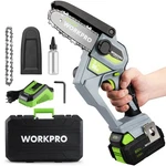Workpro Mini Chainsaw, 6.3 Brushless Cordless Power Compact Green New. Price: $122.49.