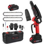Livingsure Mini Cordless Rechargeable Chainsaw Kit 21V Handheld Electric New. Price: $56.37.