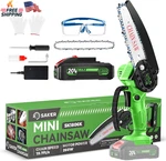 Saker Mini CORDLESS,6 Inch Chainsaw, Electric Ba New. Price: $57.46.
