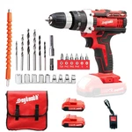 Dogtooth 21V Lithium Electric Drill Cordless Keyless Red & Black Li-ion Battery New. Price: $39.99.