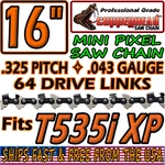Copperhead 16" Saw Chain Husqvarna T535I X-cut SP21G 596553364 .325 Mini Pixel New. Price: $21.95.