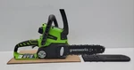 Greenworks 24V Li-ion 10" Cordless Chainsaw, 2.0AH Battery Used. Price: $89.99.