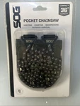 Pocket Chainsaw Sog 36" Carbon Steel Bidirectional Teeth Nylon Handles New. Price: $17.10.