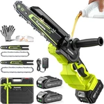 Mini Chainsaw Cordless, 8 Inch & 6 Electric Battery Powered, 10... New. Price: $78.61.