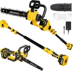 2-IN-1 Electric Pole Saws Compatible With Dewalt 20V Max* Battery, 10 Inch Cordl New. Price: $125.99.