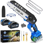 Mini Chainsaw 8-INCH Portable Electric Cordless Handheld 2 Batteries New. Price: $103.48.