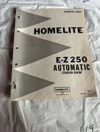 Homelite Textron Chainsaw Ez 250 Automatic Parts List Assembly Sales Manual Acceptable. Price: $26.24.