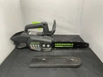 Greenworks Commercial 48TH12 12" Chainsaw Volt Kit Used. Price: $100.00.
