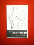 Orline Mustang Chainsaw Owner's Manual 6/67 Very. Price: $5.00.