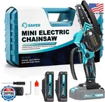 Saker Mini Chainsaw 4 Inch Cordless Battery Powered Portable Handheld New. Price: $74.99.