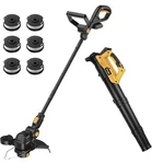 Houselife 20V Cordless Leaf Blower & String Trimmer Black Tool Only No Battery Open. Price: $53.99.