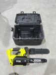 Ryobi 40V 12" Cordless Chainsaw Brushless Whisper Series Tool Only Open. Price: $159.99.