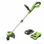 Greenworks Cordless Battery String Trimmer W/ & Charger New. Price: $72.00.